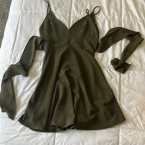 Olive Green Dress
